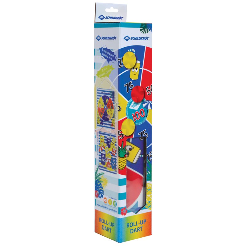 SCHILDKRÖT roll-up dart game, hook-and-loop, 410×510 mm, 6 balls
