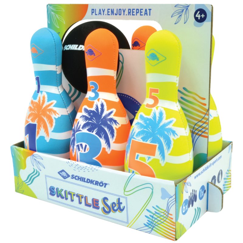 SCHILDKRÖT ensemble de jeu de quilles néoprène, 7 pièces, 6 quilles + balle