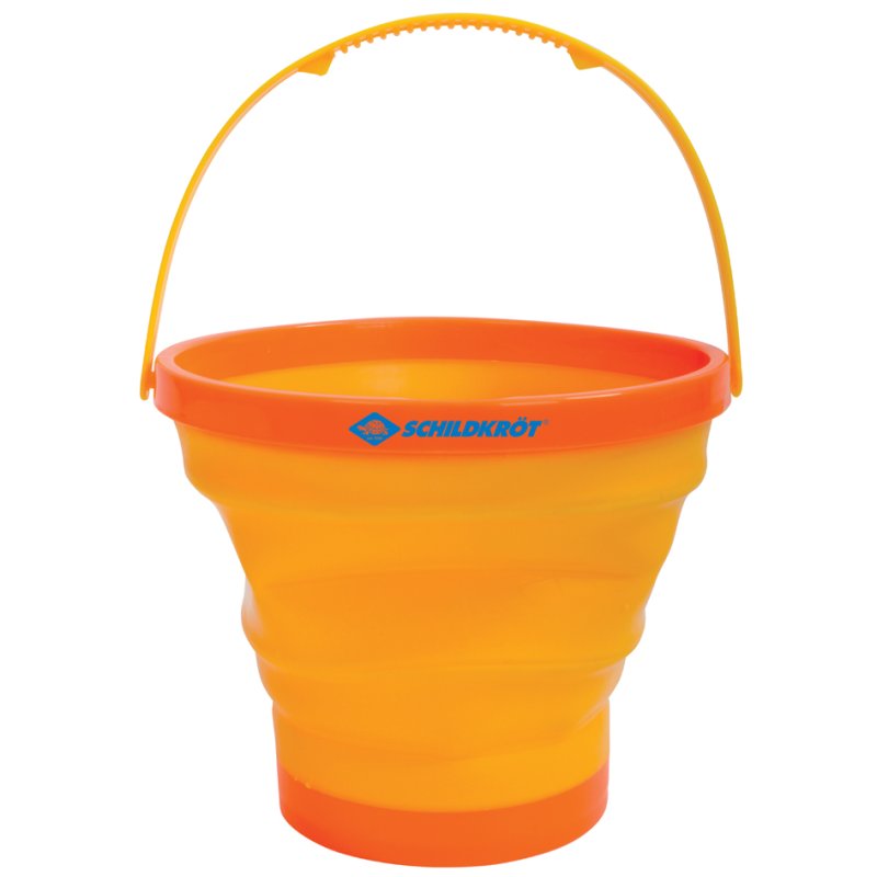 SCHILDKRÖT seau de plage et de jeu pliable, orange, 2 litres