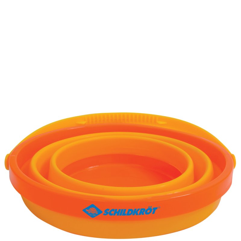 SCHILDKRÖT seau de plage et de jeu pliable, orange, 2 litres