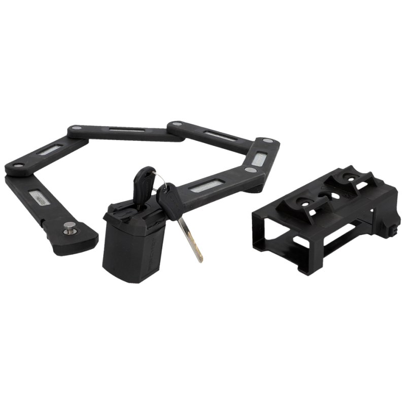 FISCHER cadenas de vélo pliable PROTEC PLUS+ FK85, noir, 850 mm, 3 clés