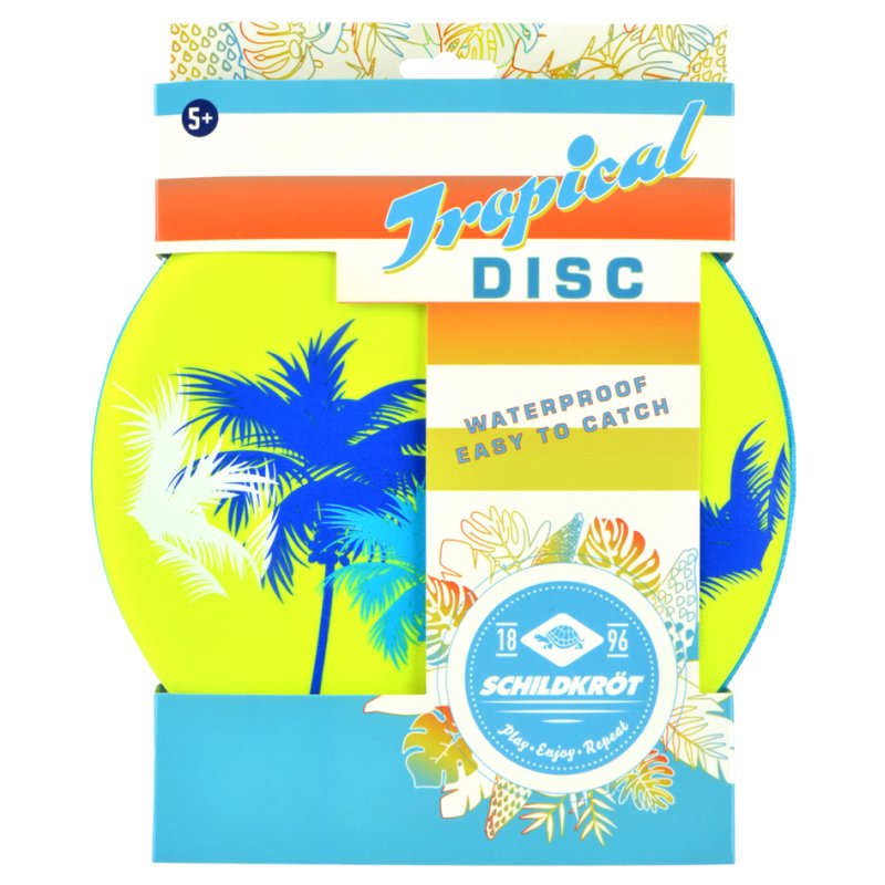 SCHILDKRÖT disque de lancer néoprène, rouge, 230 mm, résistant à l'eau salée, 75 g