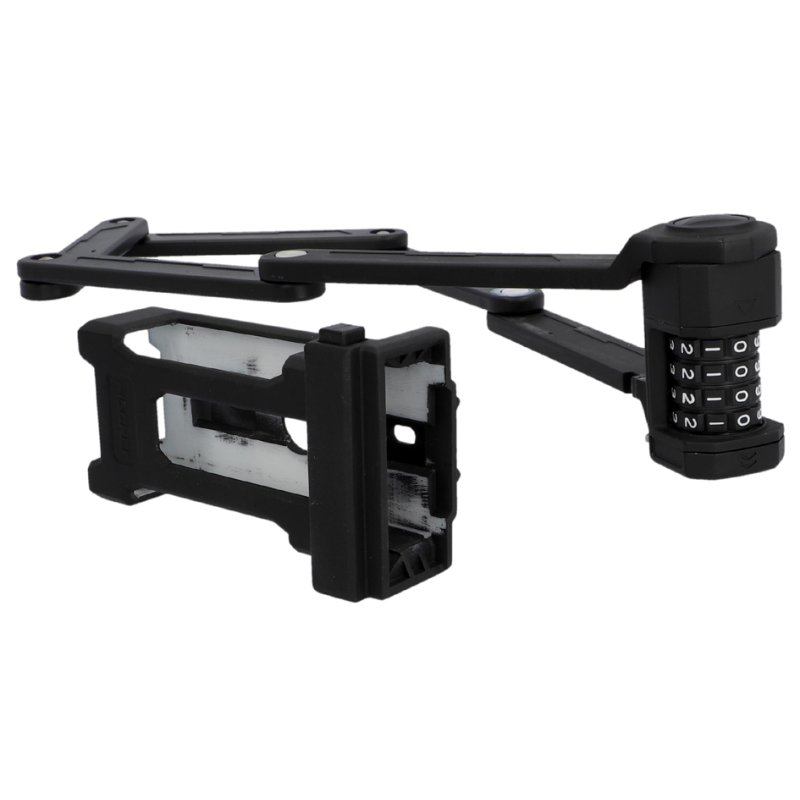 FISCHER cadenas vélo pliable PROTEC FN110, noir, 1,1 mètre, serrure à combinaison