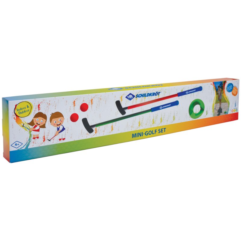 SCHILDKRÖT mini set de golf pour enfants, 5 pièces, 2 clubs 1 but 2 balles