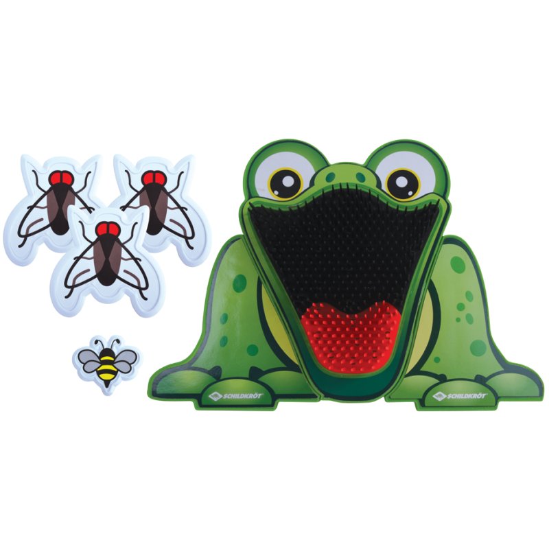 SCHILDKRÖT throwing game Voer de Kikker, from 4 years, frog target 50×16×31 cm