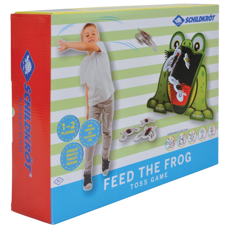 SCHILDKRÖT throwing game Voer de Kikker, from 4 years, frog target 50×16×31 cm