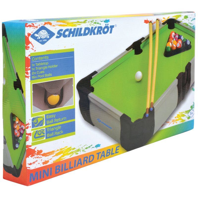 SCHILDKRÖT compact mini billiards table, 500×300×90 mm, from 5 years