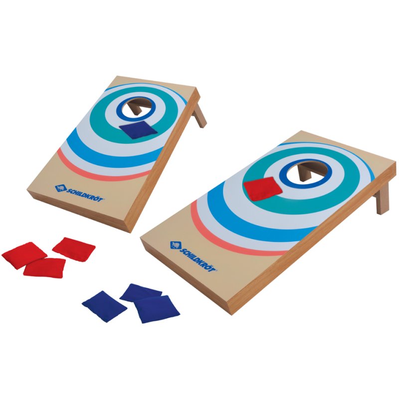 SCHILDKRÖT cornhole spel set, hout, 2-4 spelers, 30×52×14 cm