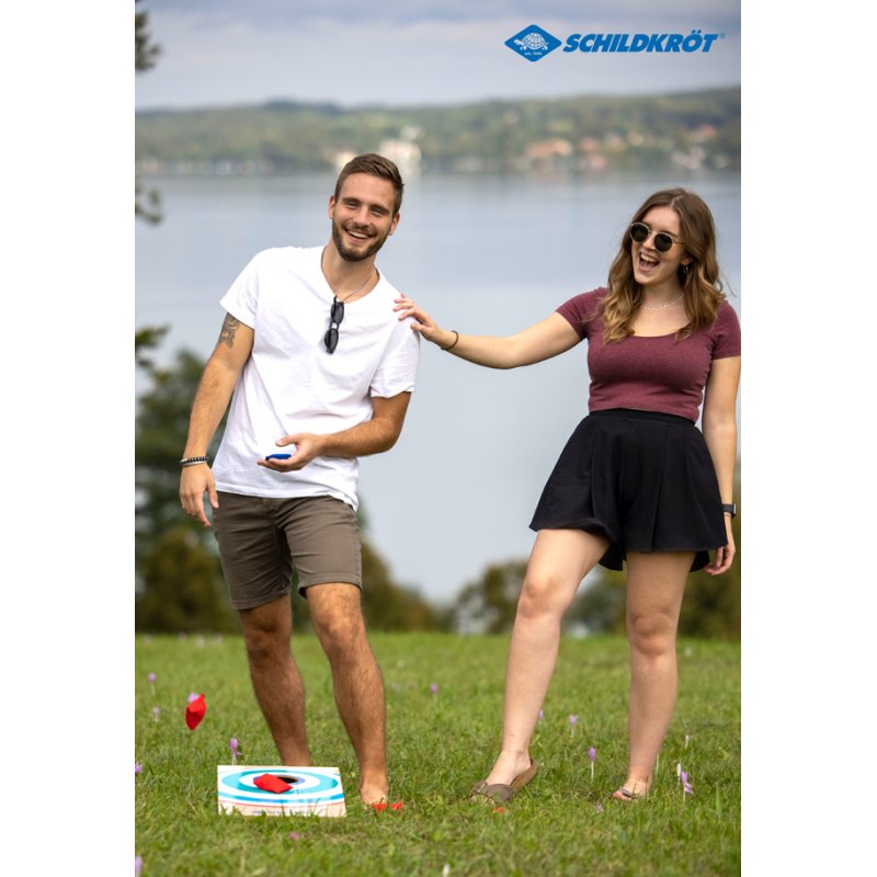 SCHILDKRÖT jeu cornhole, bois, 2-4 joueurs, 30×52×14 cm