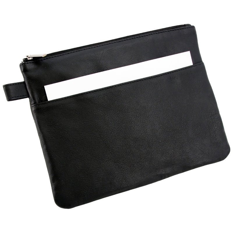 Alassio banktas, leer, zwart, 230×160×10 mm