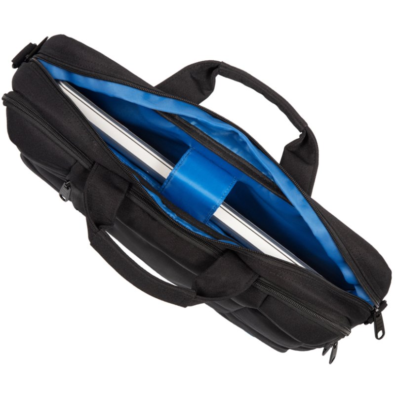 STOP laptoptas GRENADA, gerecycled PET, zwart, 17 inch