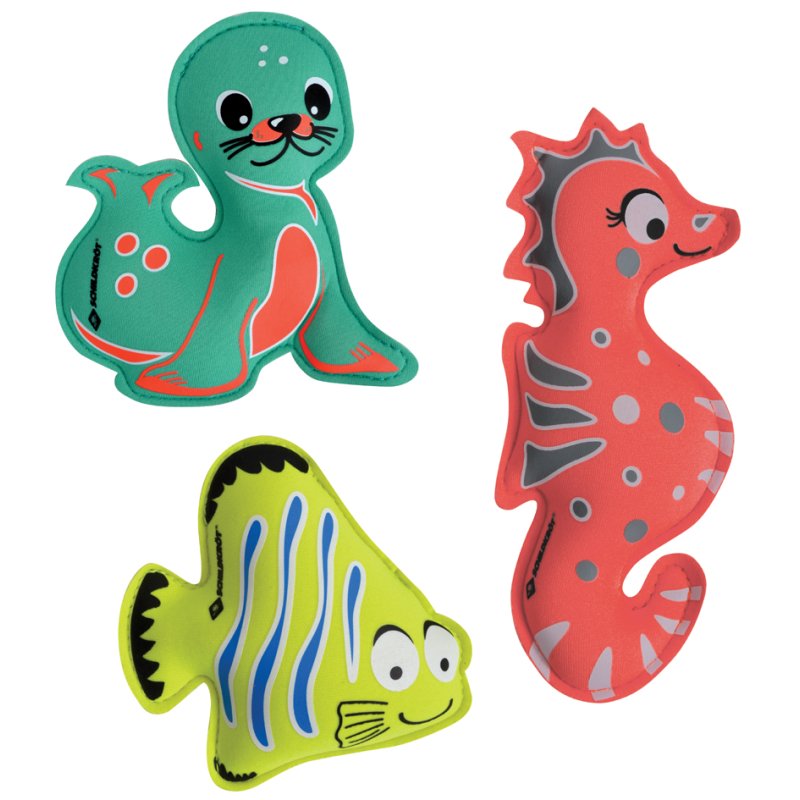SCHILDKRÖT neoprene underwater animals, sand filling, 3 pieces