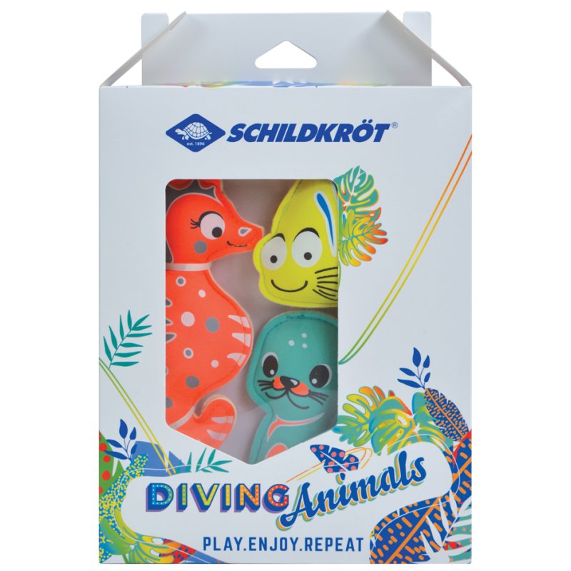 SCHILDKRÖT neoprene underwater animals, sand filling, 3 pieces