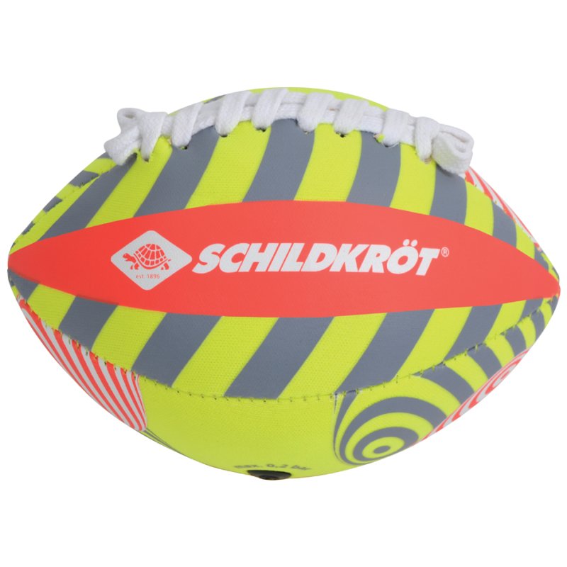 Schildkröt Ballon de football néoprène, jaune/orange, textile souple, 160×100 mm