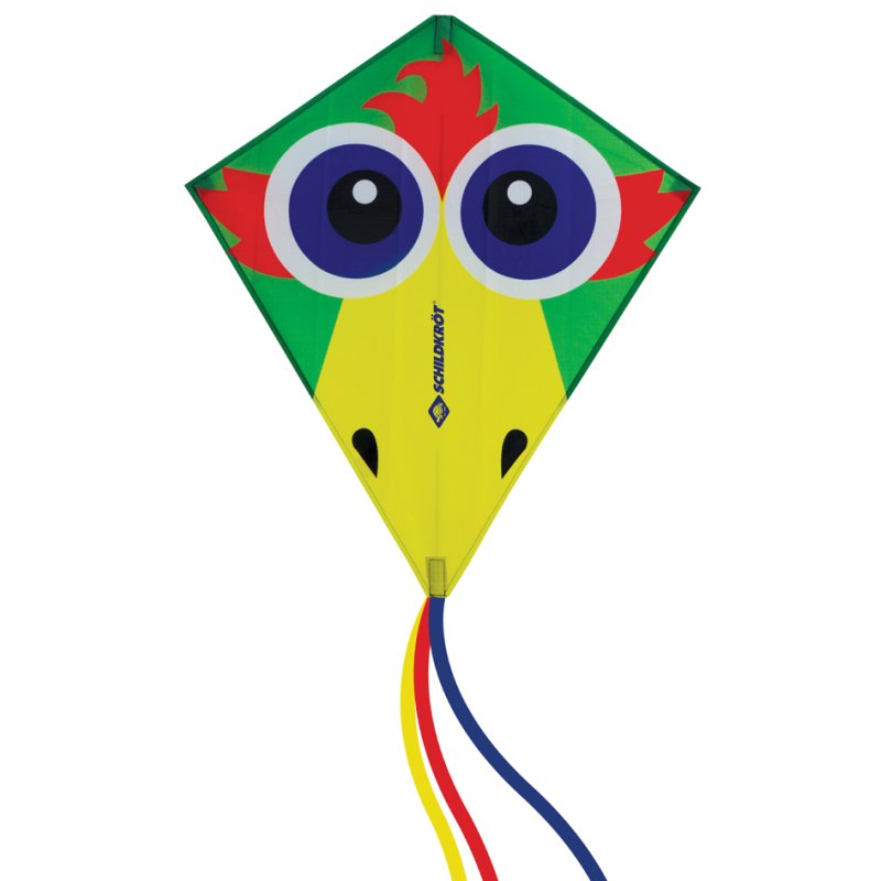 SCHILDKRÖT cerf-volant télécommandé Oiseau fou, 680×600 mm, 40 m de fil, polyester ripstop