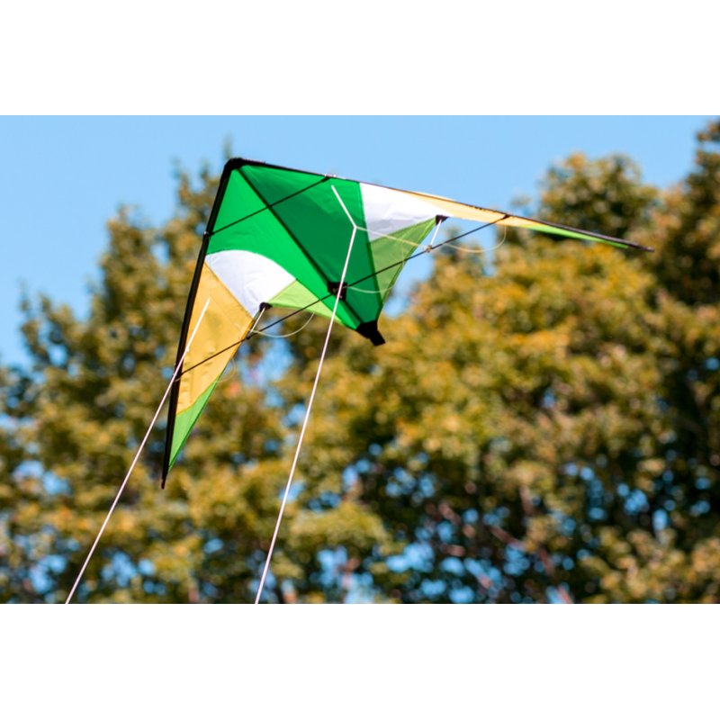 SCHILDKRÖT cerf-volant acrobatique Stunt Kite 133, vert, 1330×600 mm