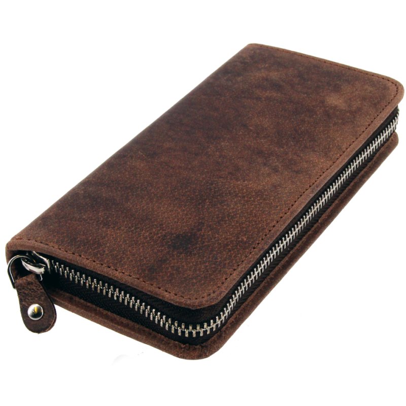 Alassio étui à stylos, pour 3 articles d'écriture, cuir hunter gris