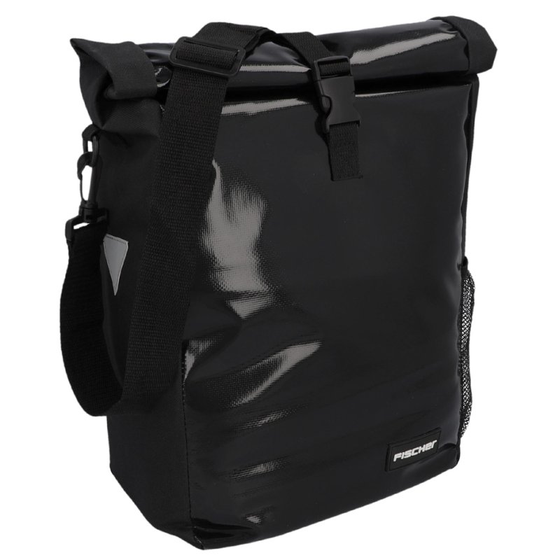 FISCHER rack bag Kurier, black, 18 litres, 240×120×530 mm