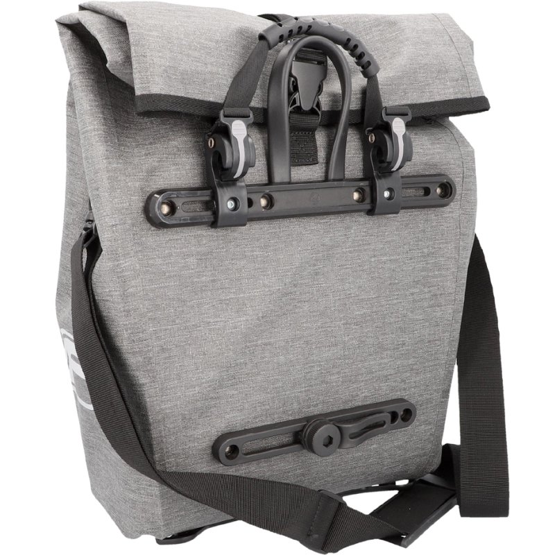 FISCHER bicycle rack bag City, grey, waterproof, 30 litres