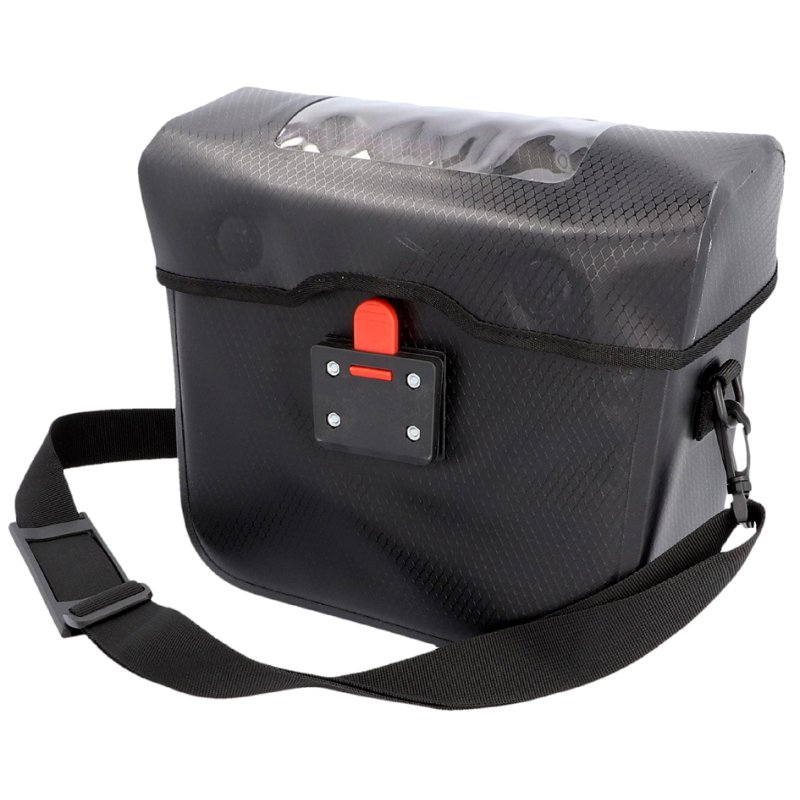 FISCHER bicycle handlebar bag Tour, black, waterproof, 7 litres