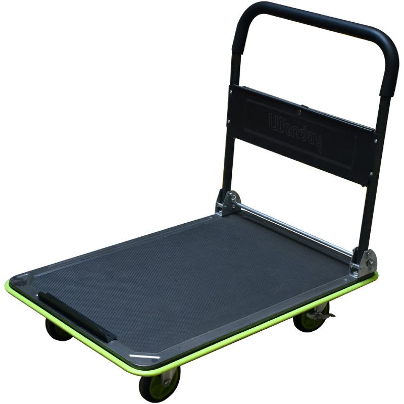 Wonday diable professionnel, capacité 300 kg, 900×600 mm, noir/vert