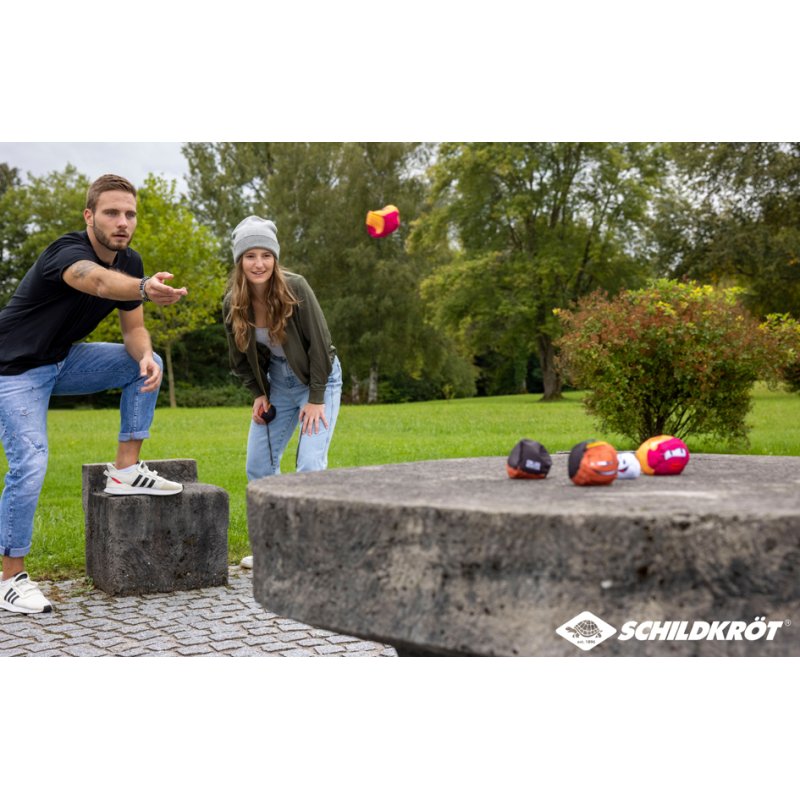 SCHILDKRÖT Jeu de Boules double Blondje & Muffin, 6 boules, cochonnet, règlement