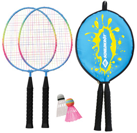SCHILDKRÖT kinderbadmintonset junior, 2 rackets, 2 shuttles, 455 mm