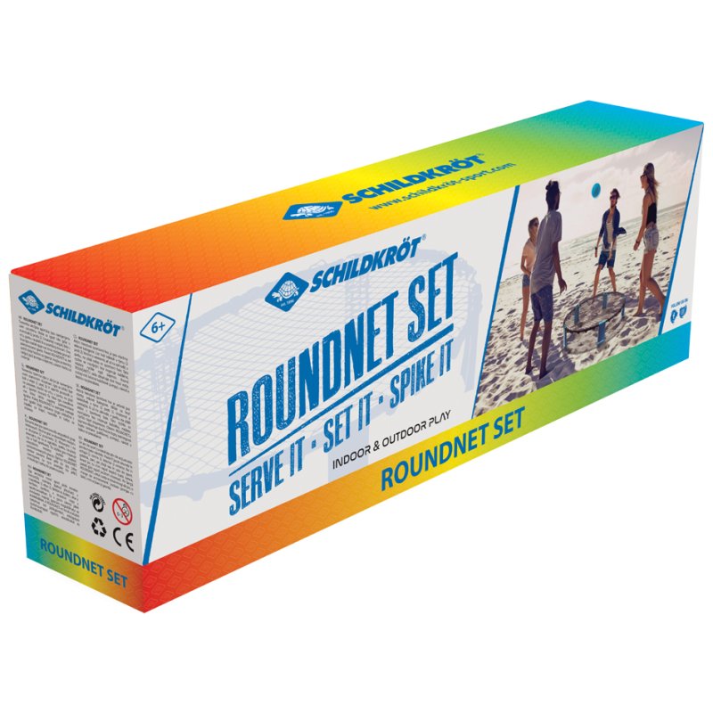 SCHILDKRÖT Fun-Sport roundnet set, compleet, Ø 900 mm, 3 ballen