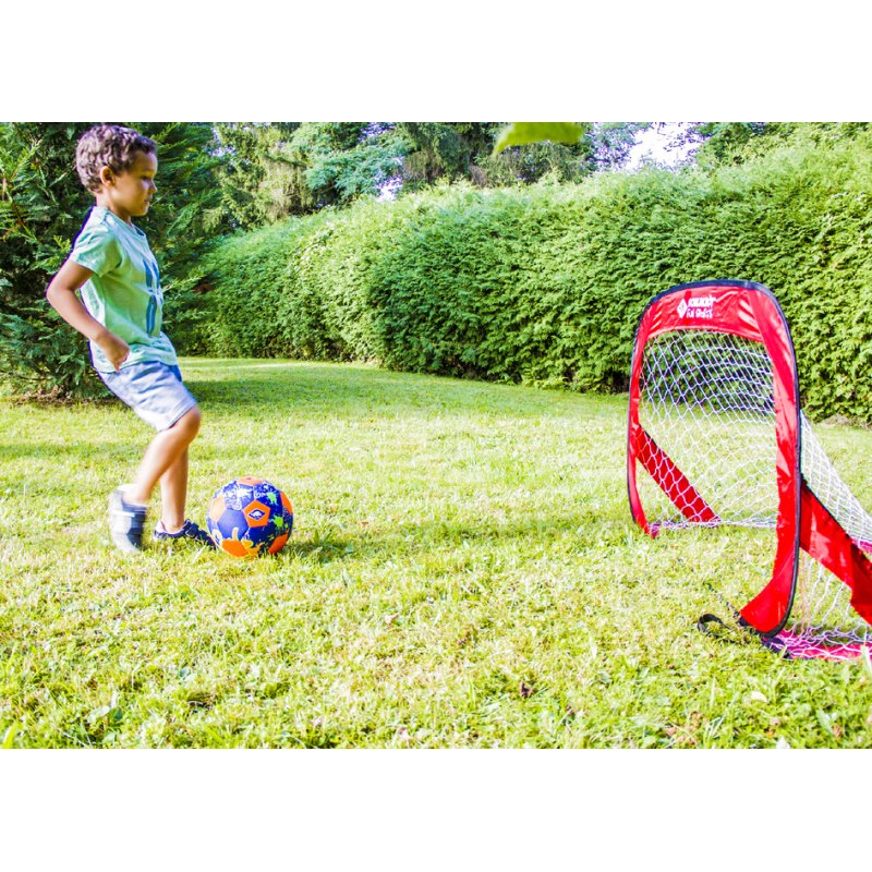 SCHILDKRÖT buts de foot pop-up, rouge, 2 pièces, 120×80×80 cm