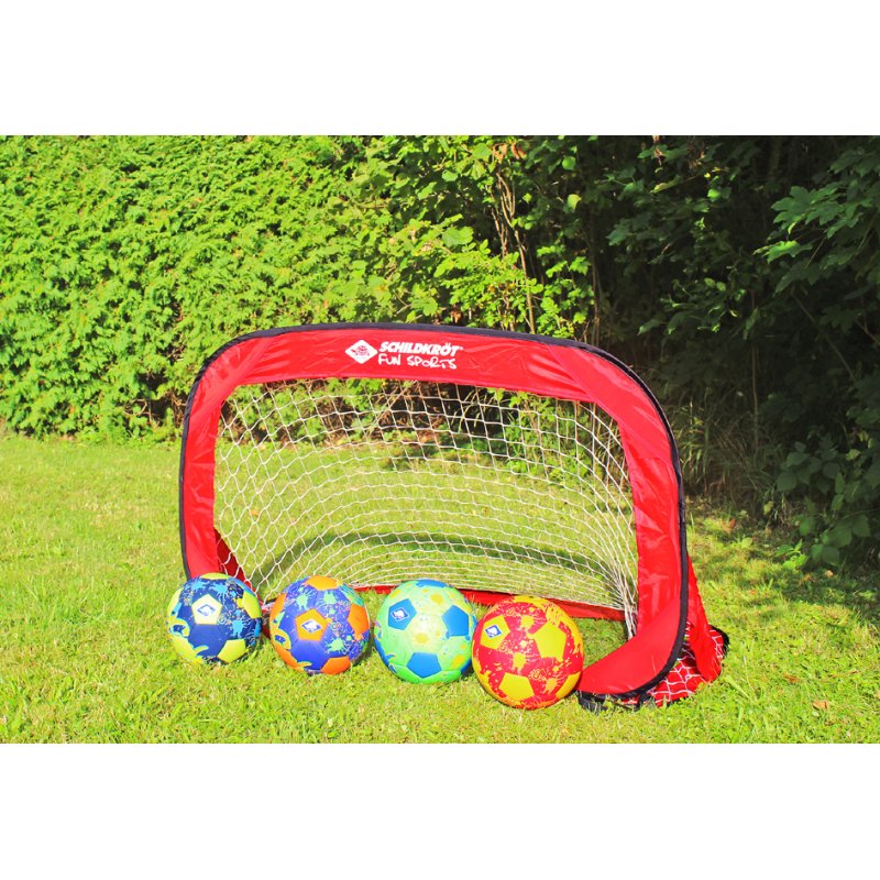 SCHILDKRÖT buts de foot pop-up, rouge, 2 pièces, 120×80×80 cm