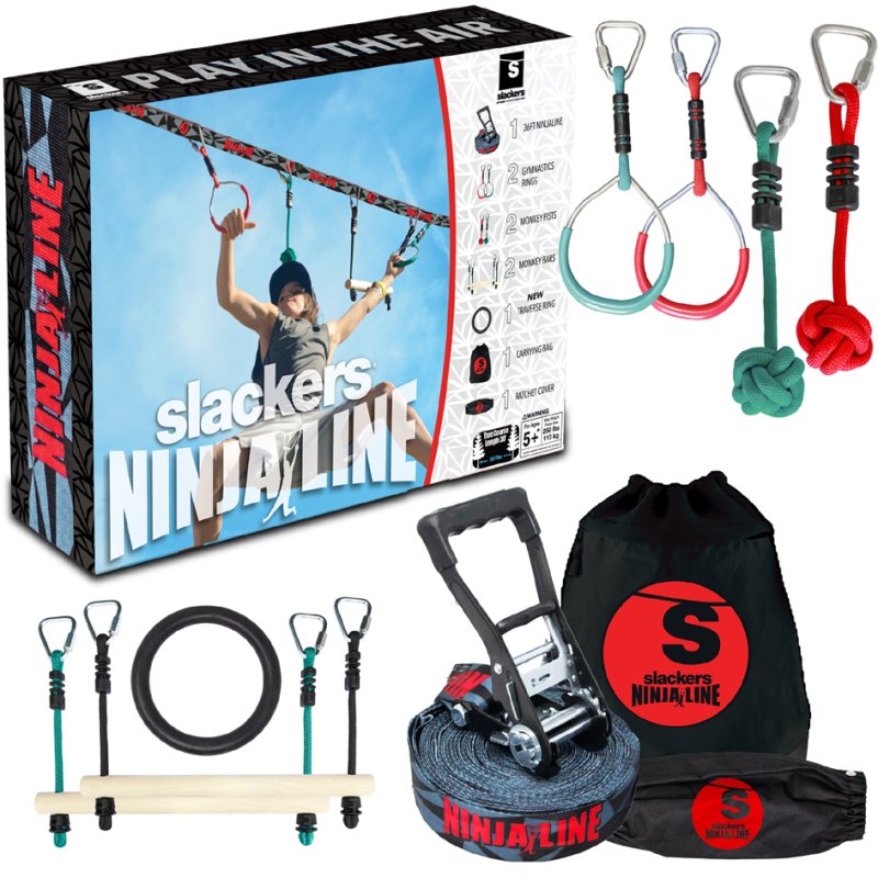 SCHILDKRÖT Ninja Line starter set, 9 m, 50 mm wide, max 113 kg