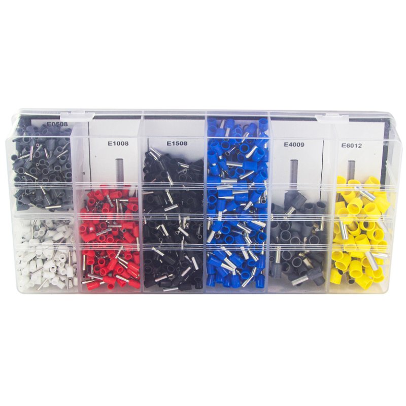LogiLink Professional pince à sertir embouts de câble, autoadjustable, 0,25-6 mm, 1200 pièces