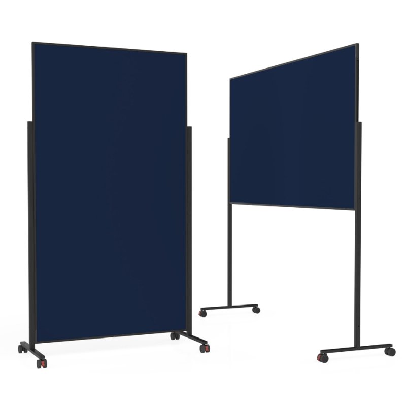 magnetoplan Table de modération Design VarioPin, double-face, 100×180 cm, noir
