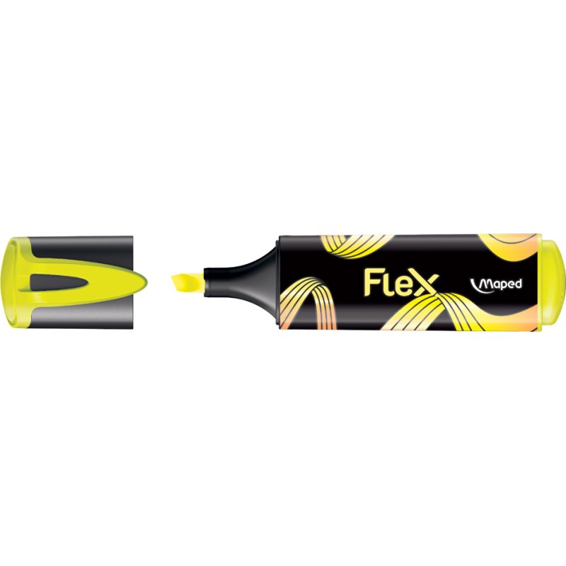Maped highlighter FLEX, flexible tip, yellow, 1.0-5.0 mm