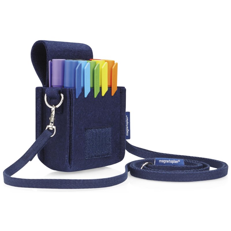 magnetoplan marker bag ecoAware, empty, 100% recycled polyester, 110×70×150 mm