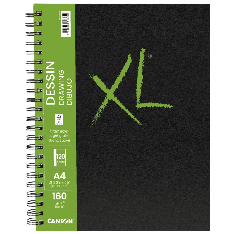CANSON bloc à dessiner XL BOOK DRAWING A5, 160 g/m², 60 feuilles