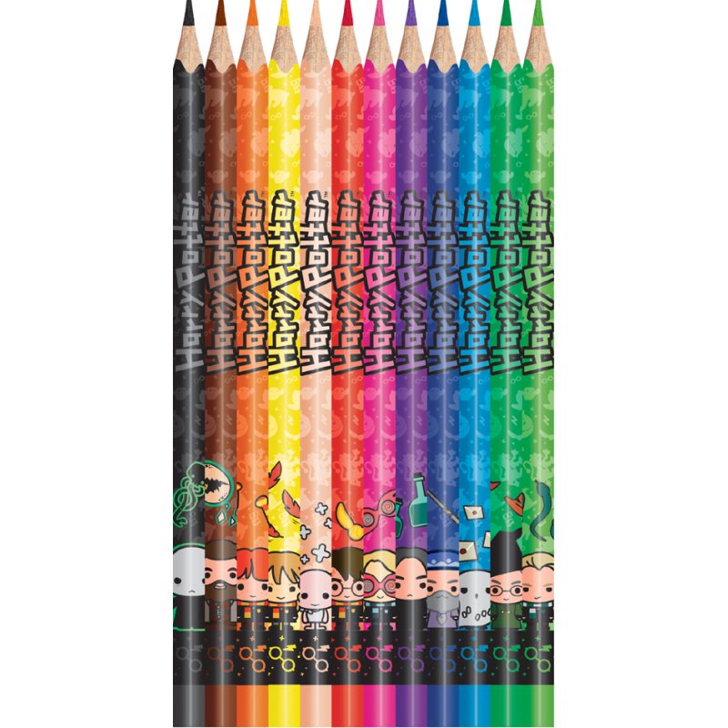 Maped driekante kleurpotloden Harry Potter, 12 stuks, 2,9 mm