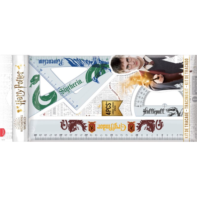 Maped Harry Potter measuring set, plastic, 4-piece