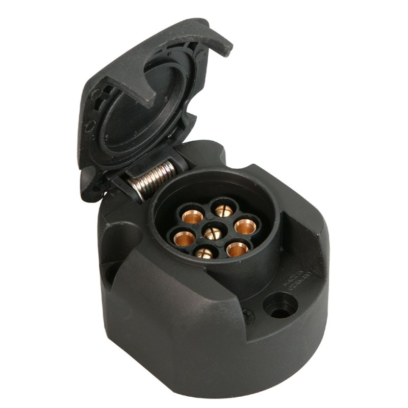 IWH car connector plug 7-pin, plastic, black