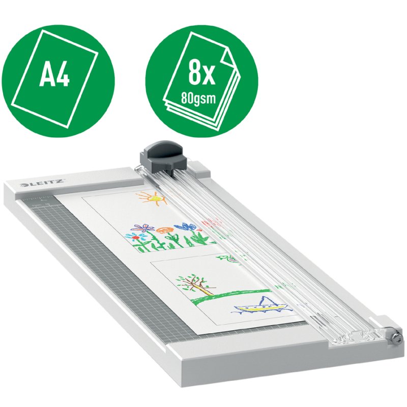 LEITZ massicot de précision Home A4, anthracite, capacité de coupe 8 feuilles