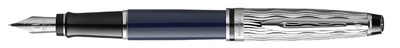 WATERMAN Expert vulpen L'Essence du Bleu, blauw, palladium details, punt F