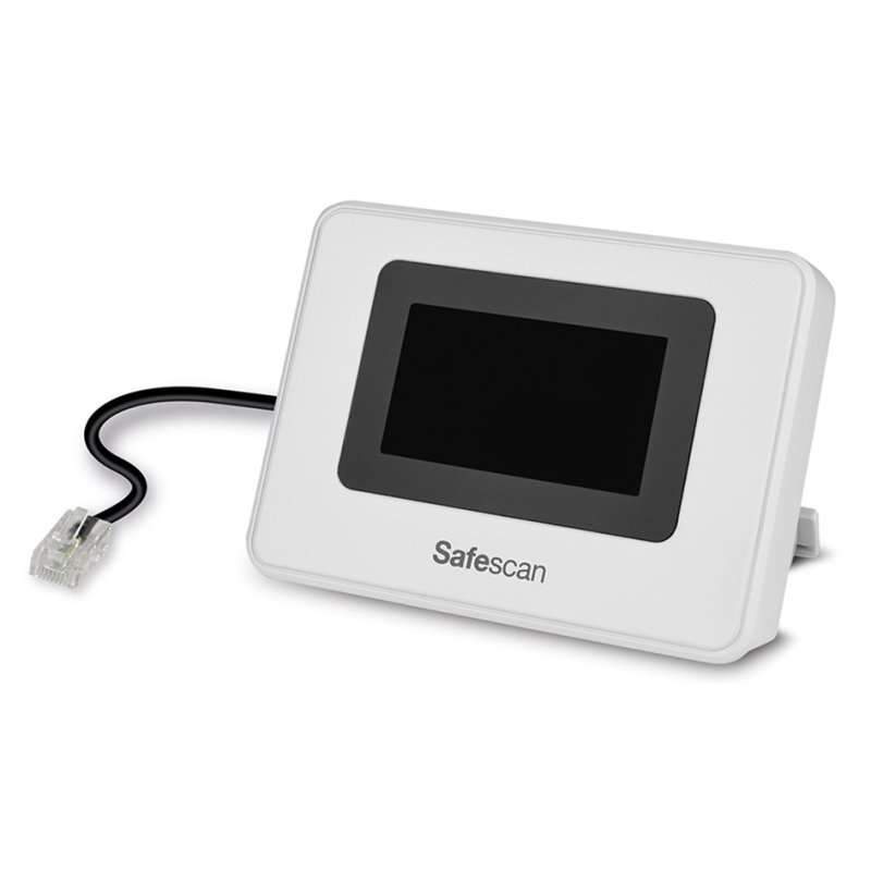 Safescan extern LCD-display ED-160, wit, RJ12-aansluiting