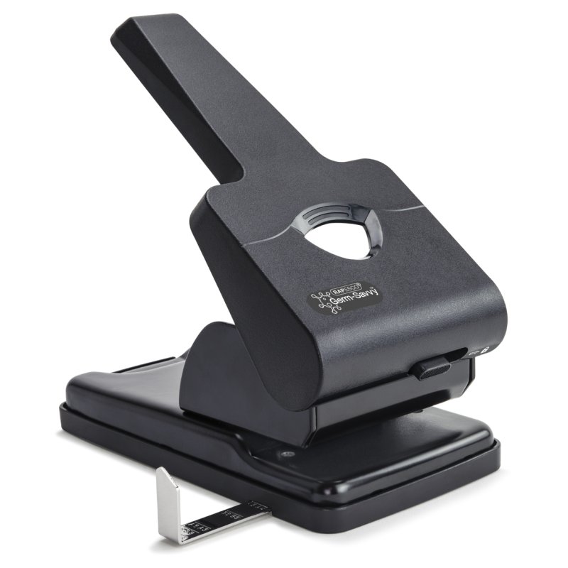 RAPESCO perforateur HD865-P, noir, 63 feuilles, levier prolongée