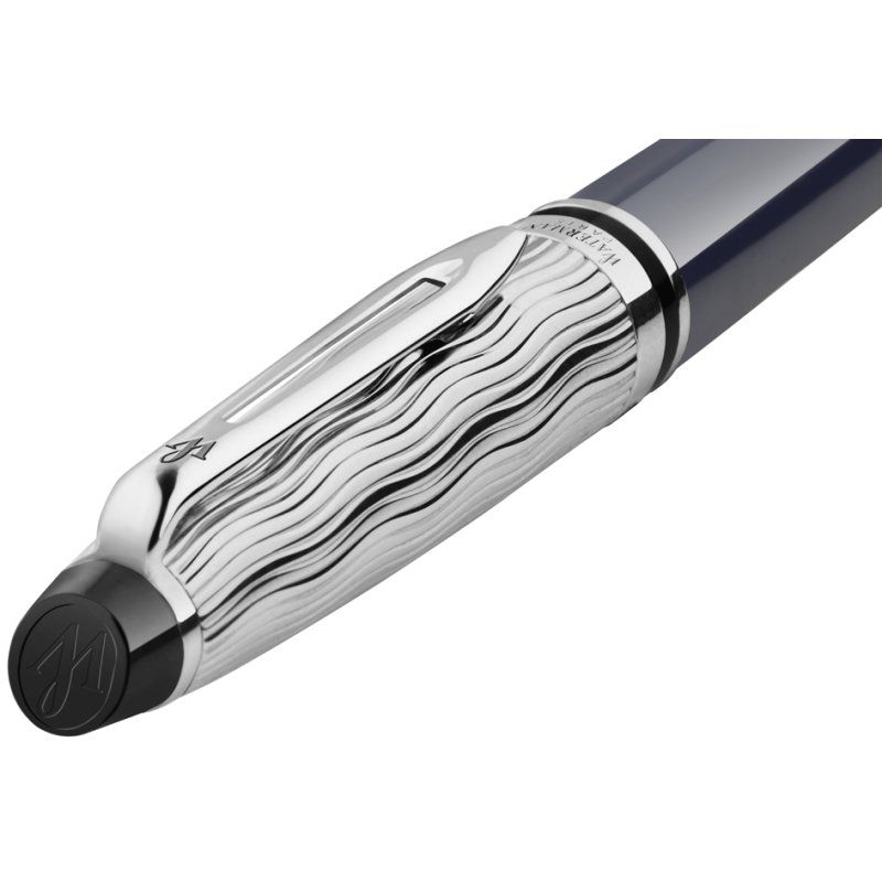 WATERMAN stylo bille Expert L'Essence du Bleu, bleu, détails palladium