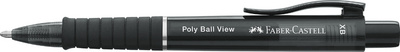 FABER-CASTELL balpen POLY BALL VIEW, navulbaar, 0,6 mm XB blauw, roze