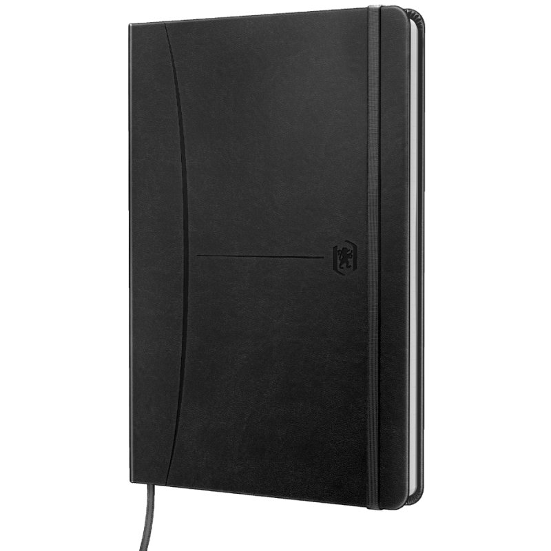Oxford carnet Signature A5, ligné, noir, 80 feuilles