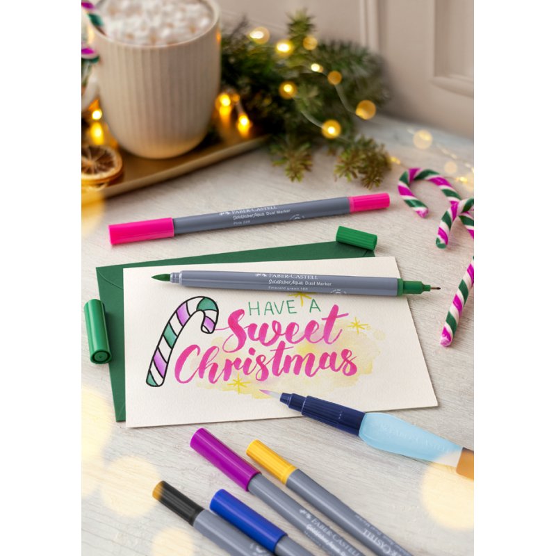Faber-Castell marqueurs aquarelle GOLDFABER, graffiti, étui 6 pièces
