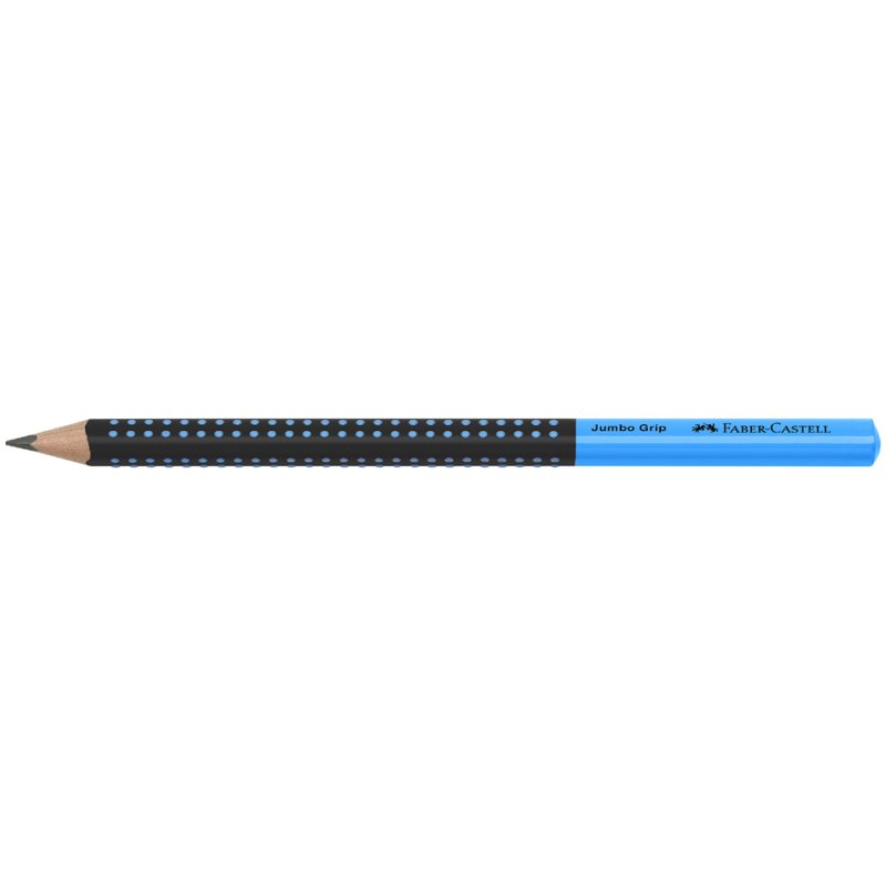 Faber-Castell Jumbo GRIP crayon, triangulaire, bleu, HB