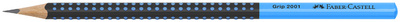 Faber-Castell potlood GRIP 2001 TWO TONE, blauw, driehoekig, HB