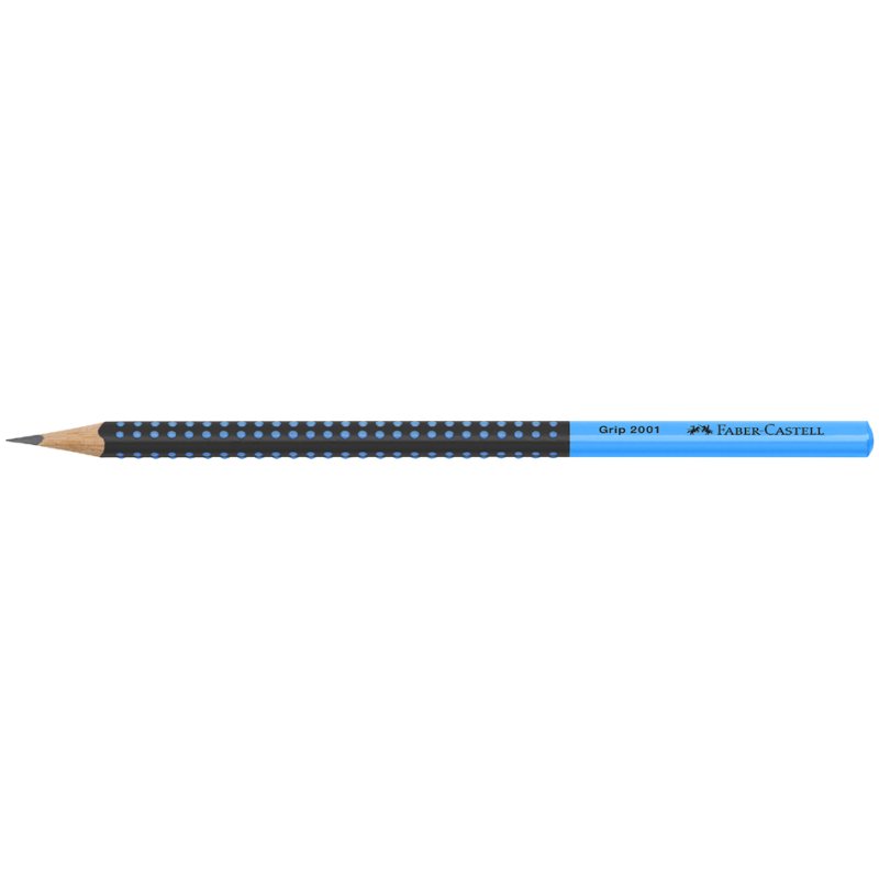 Faber-Castell crayon GRIP 2001 TWO TONE, turquoise, HB, triangulaire